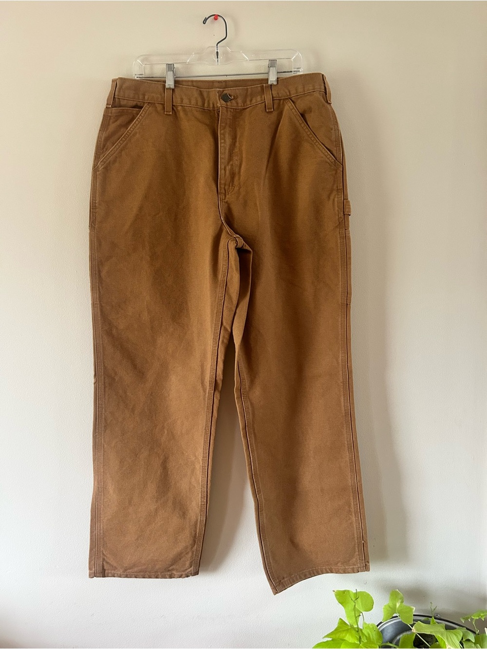 Carhartt Brown Loose-Fit Carpenter Pants